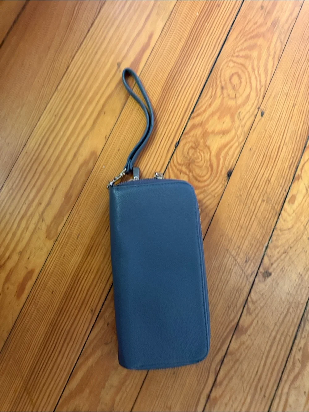 Target pebble gray Wristlet Clutch with Strap